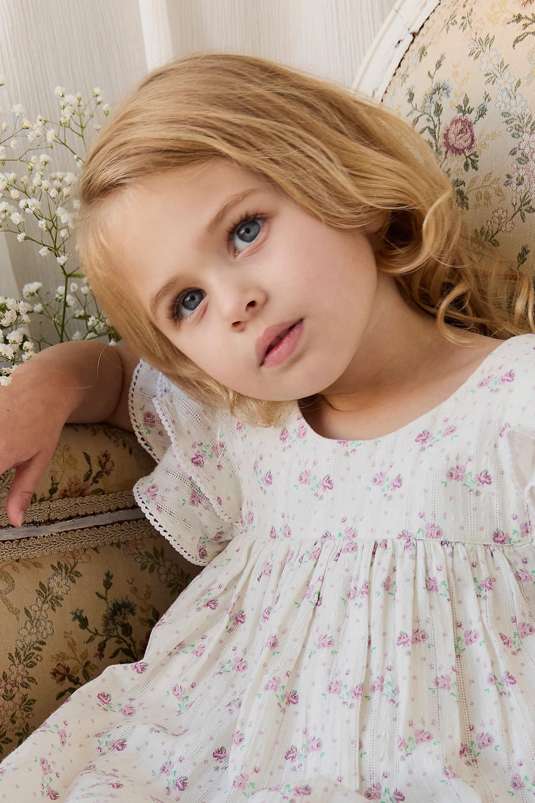 Organic Cotton Caroline Dress - Molly Lilac