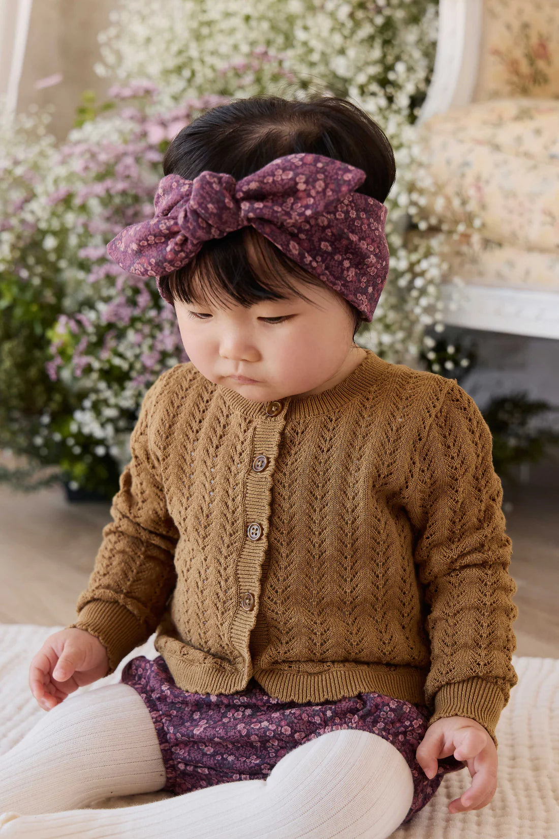 Organic Cotton Classic Bloomer - Fig Floral