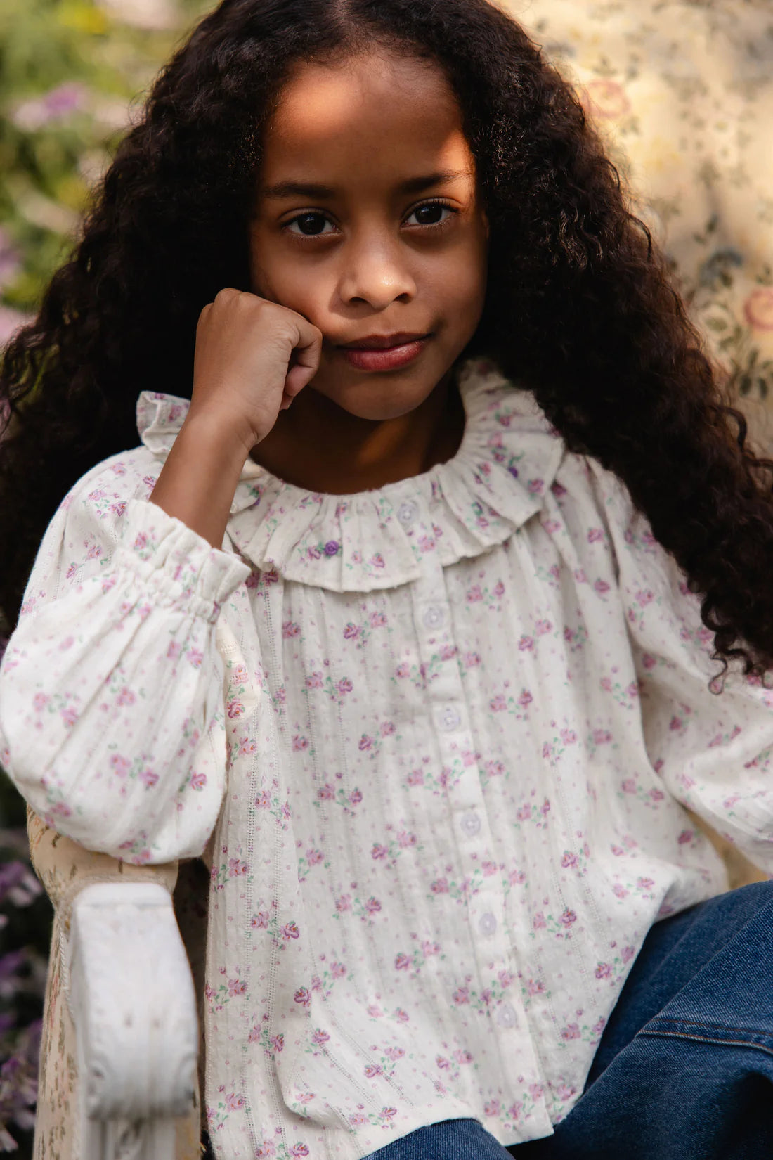 Organic Cotton Beatrice Top - Molly Lilac