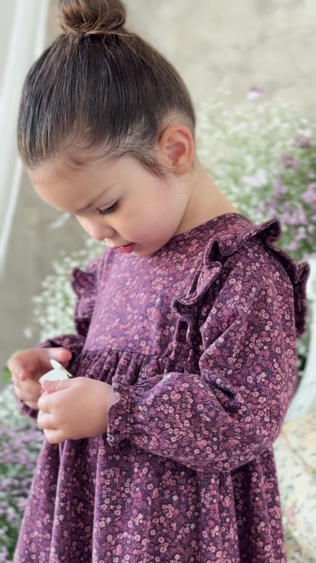 Organic Cotton Frankie Dress - Fig Floral