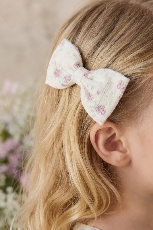 Organic Cotton Desiree Bow - Molly Lilac