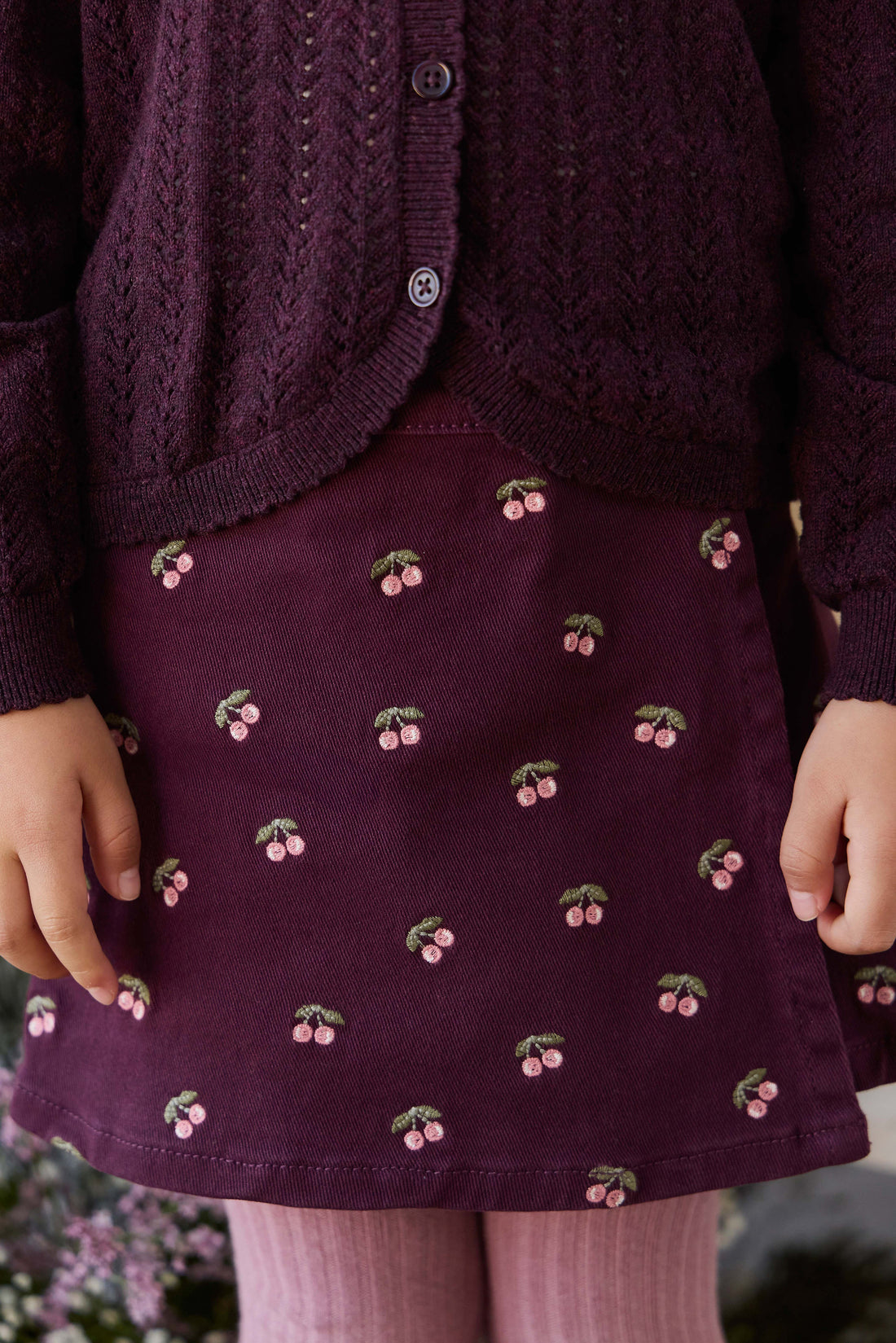 Beatrice Skirt - Cherry Fig
