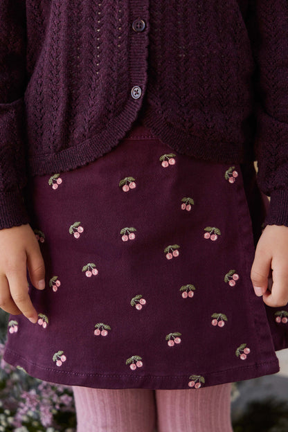 Beatrice Skirt - Cherry Fig