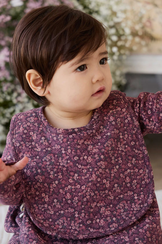 Organic Cotton Bib - Fig Floral