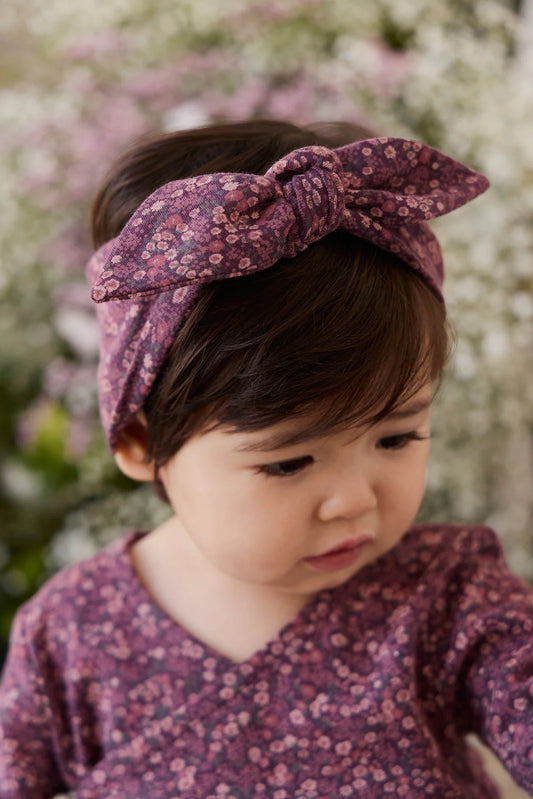 Organic Cotton Headband - Fig Floral