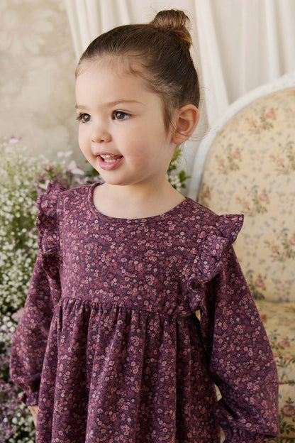 Organic Cotton Frankie Dress - Fig Floral