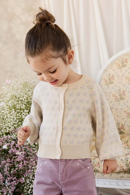 Evie Knitted Cardigan - Vanilla Evie