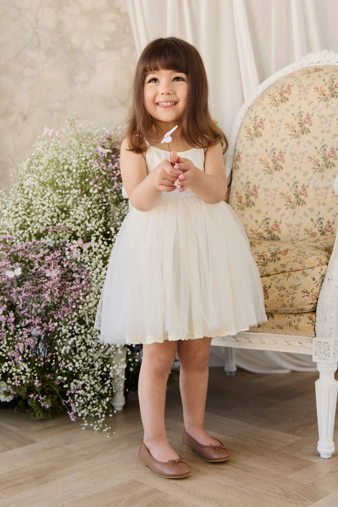 Leonie Dress - Parchment