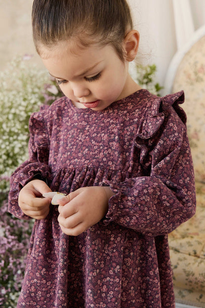 Organic Cotton Frankie Dress - Fig Floral