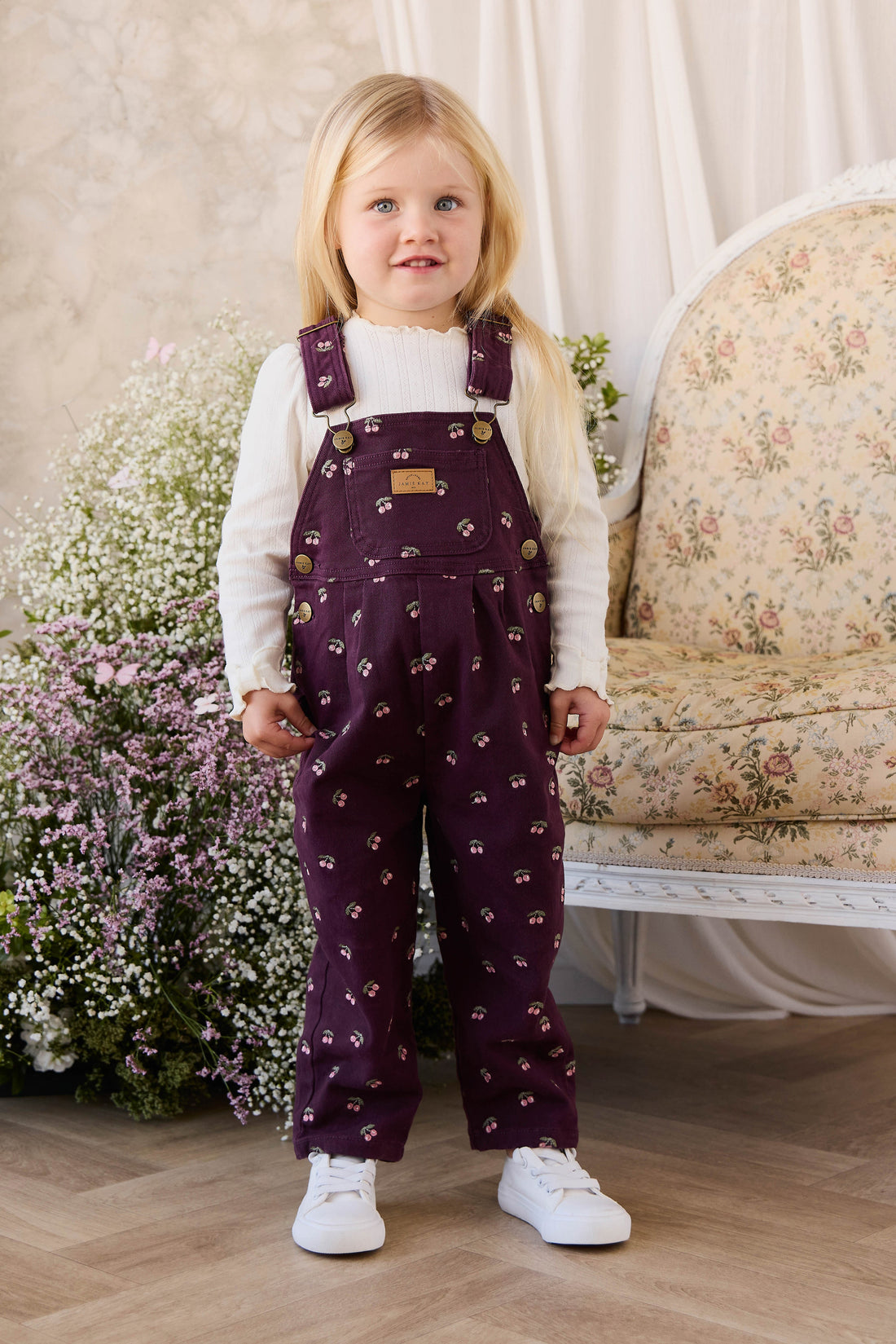 Blair Overall - Cherry Fig