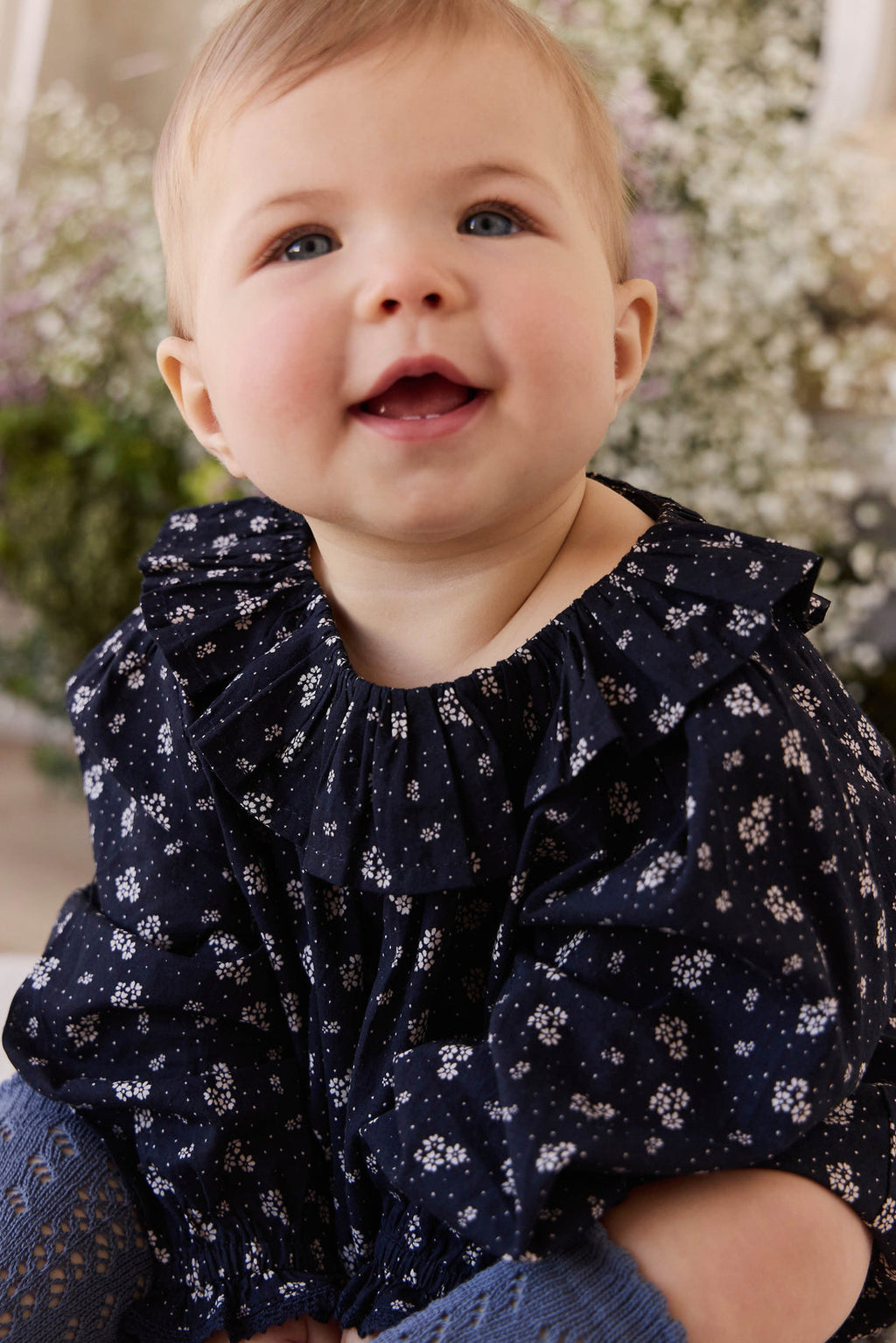 Organic Cotton Dominique Top - Maisie Navy