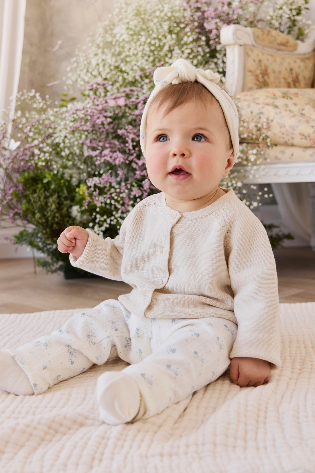 Delaney Knitted Cardigan - Vanilla