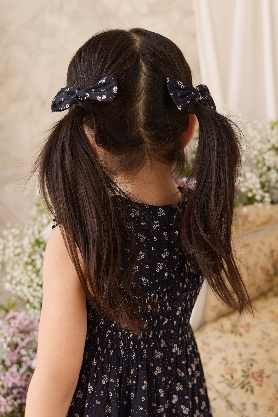 Organic Cotton Desiree Bow - Maisie Navy