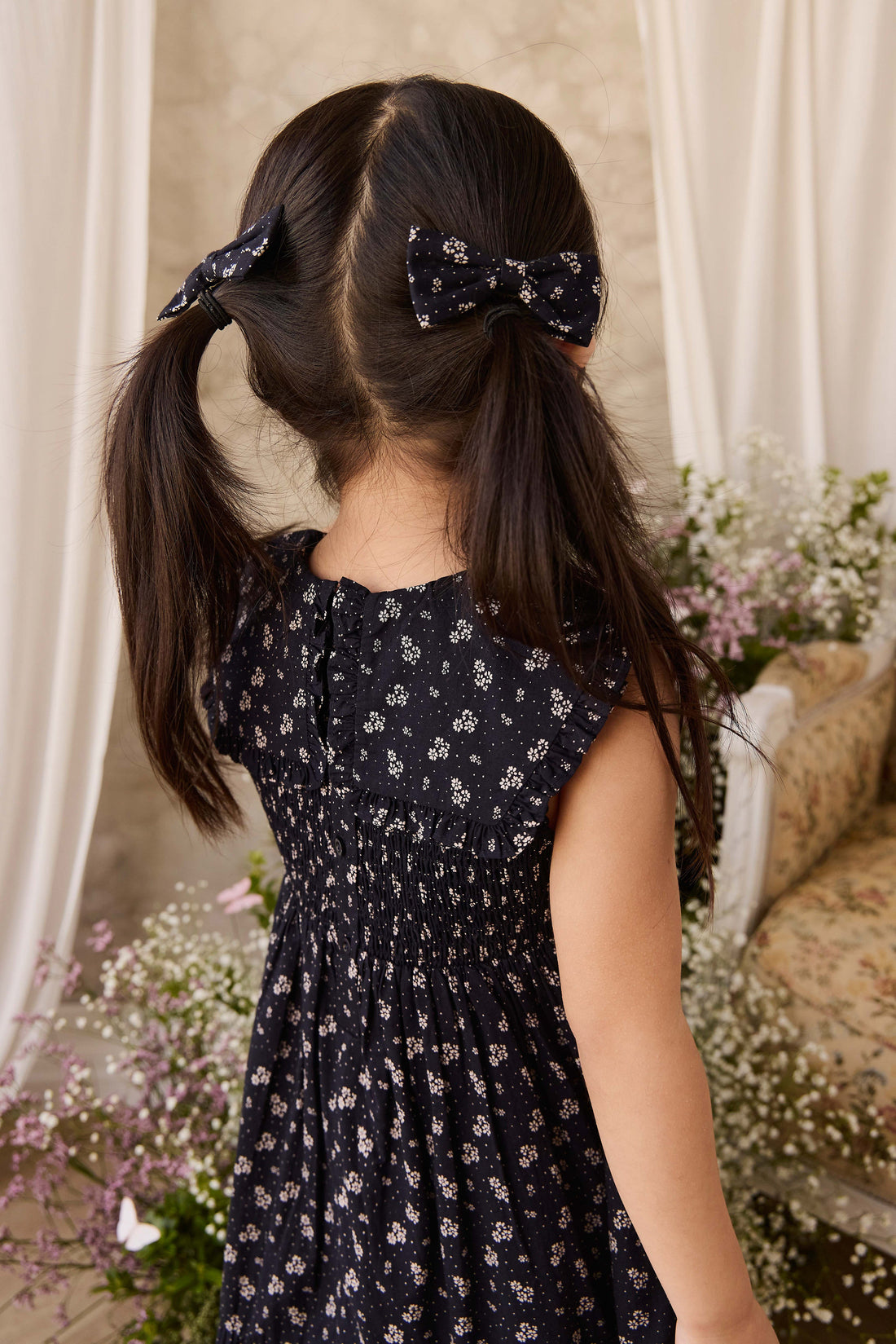 Organic Cotton Desiree Bow - Maisie Navy