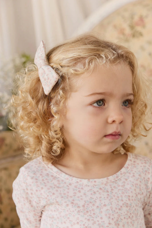 Organic Cotton Desiree Bow - Posy Milk