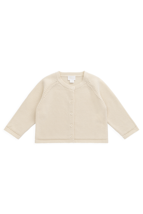 Delaney Knitted Cardigan - Vanilla