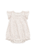 Organic Cotton Adrienne Playsuit - Posy Milk