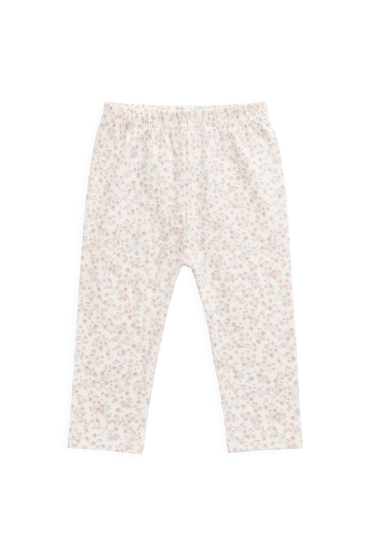 Organic Cotton Everyday Legging - Posy Milk