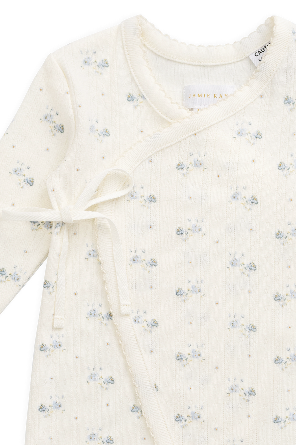Organic Cotton Pointelle Estelle Onepiece - Molly Blue