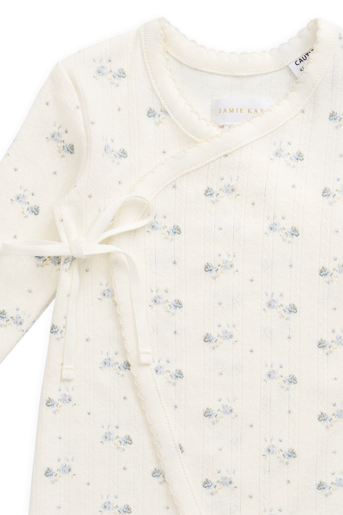 Organic Cotton Pointelle Estelle Onepiece - Molly Blue