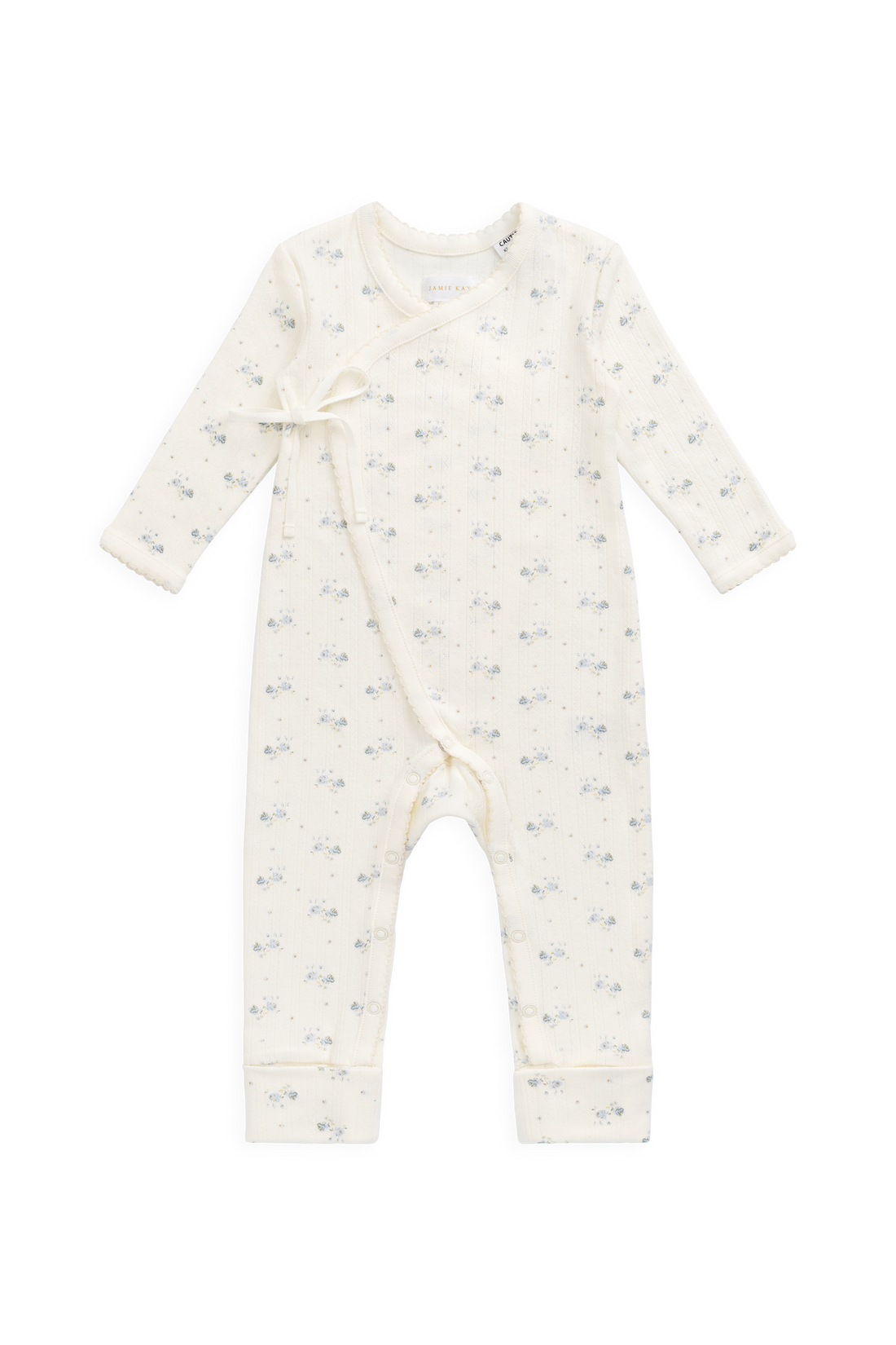 Organic Cotton Pointelle Estelle Onepiece - Molly Blue