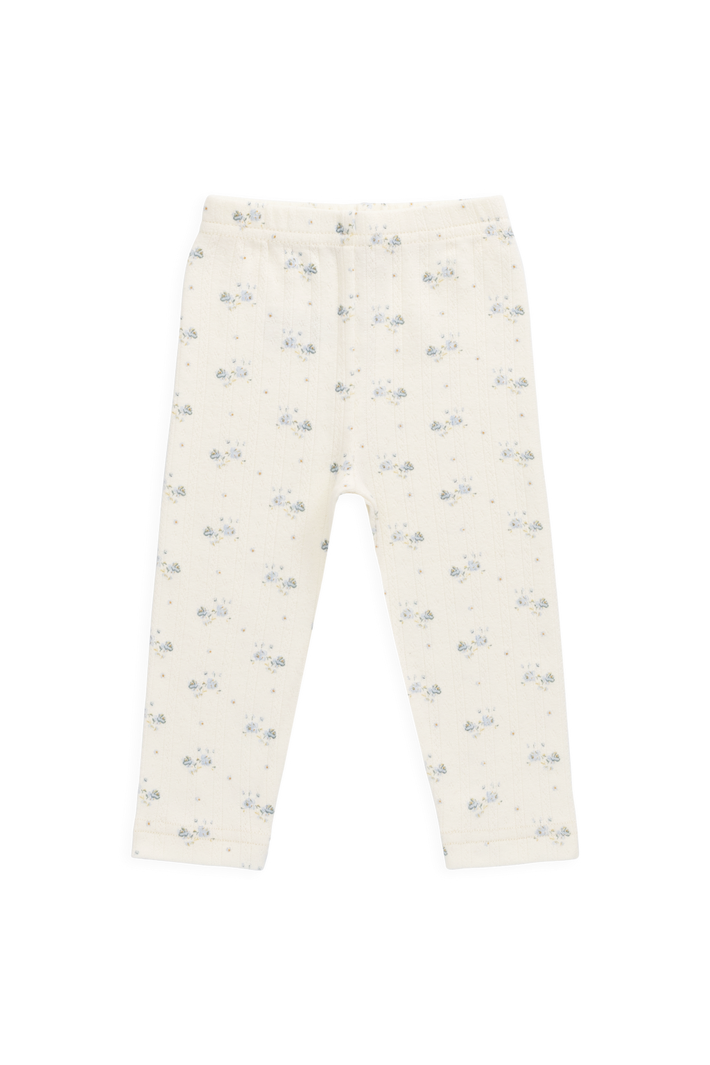 Organic Cotton Pointelle Everyday Legging - Molly Blue