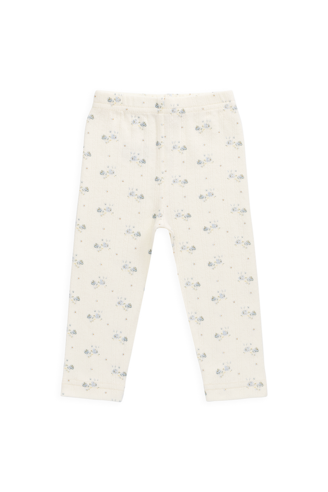 Organic Cotton Pointelle Everyday Legging - Molly Blue