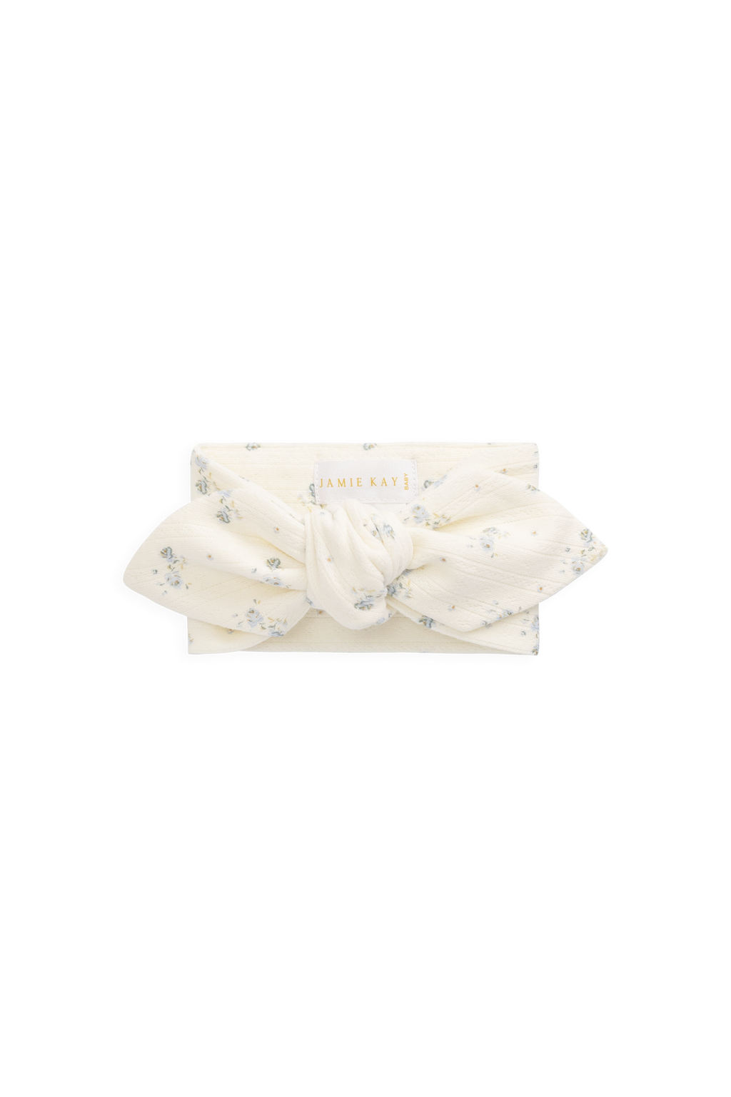 Organic Cotton Pointelle Headband - Molly Blue