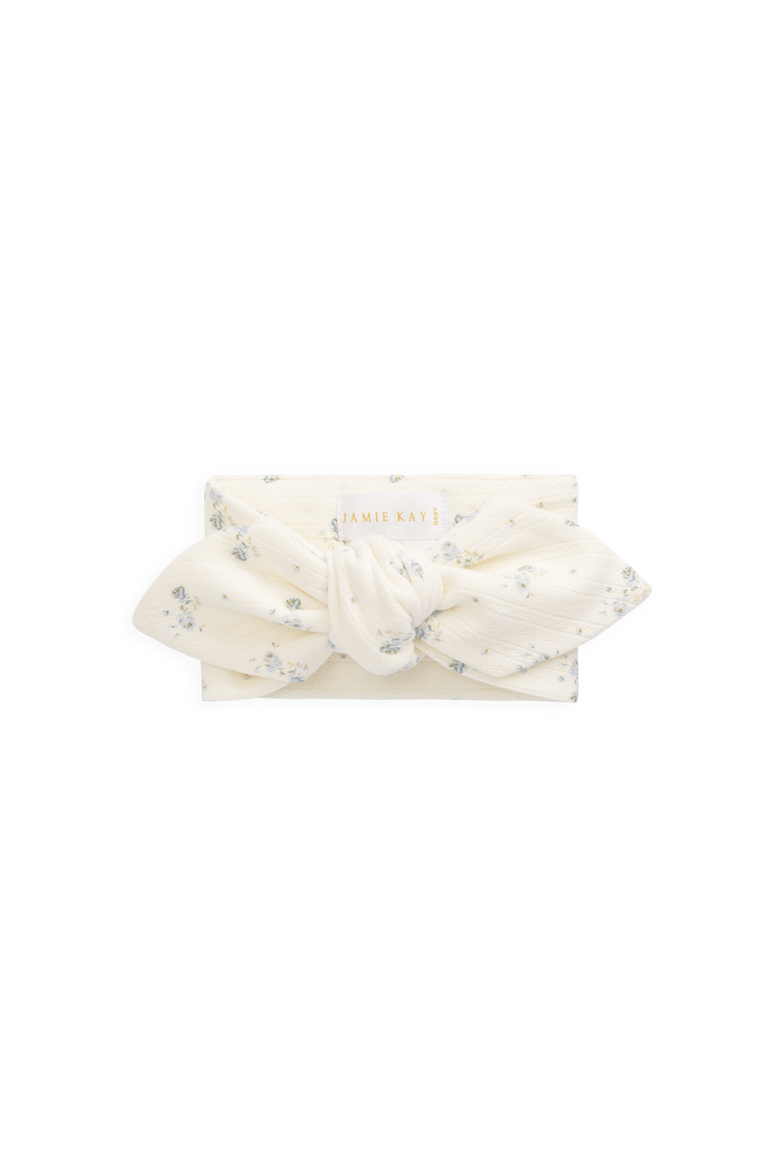 Organic Cotton Pointelle Headband - Molly Blue