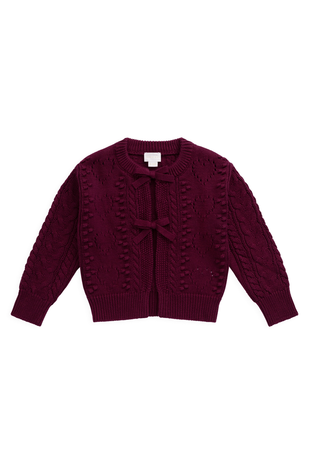 Josephine Knitted Cardigan - Mulberry Wood