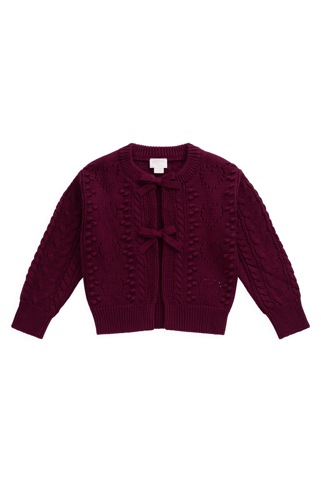 Josephine Knitted Cardigan - Mulberry Wood