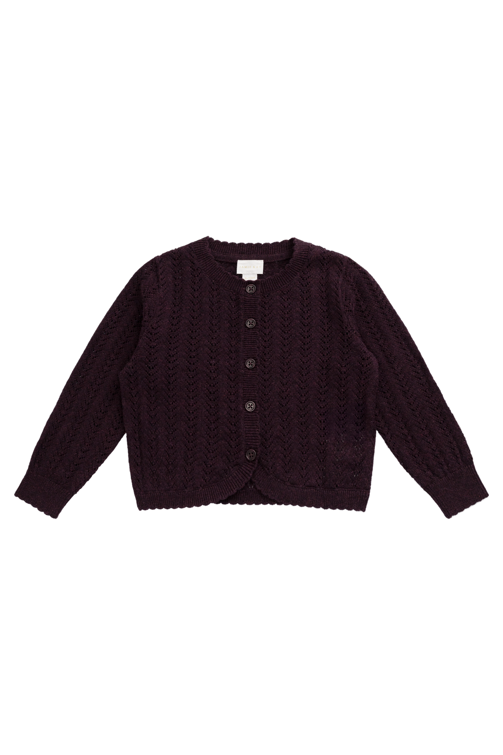 Maxine Knitted Cardigan - Blackcurrant