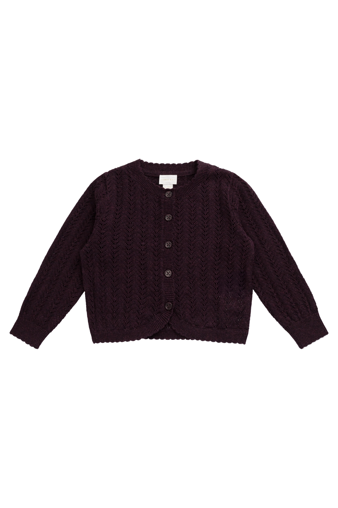 Maxine Knitted Cardigan - Blackcurrant