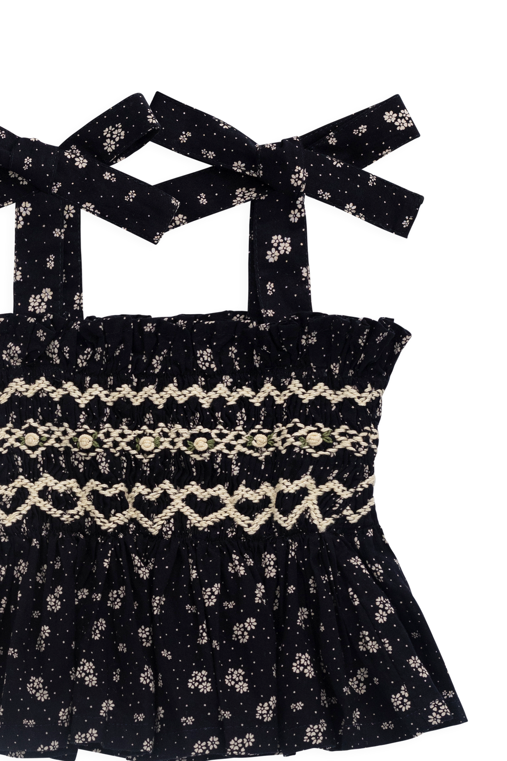 Organic Cotton Carine Top - Maisie Navy
