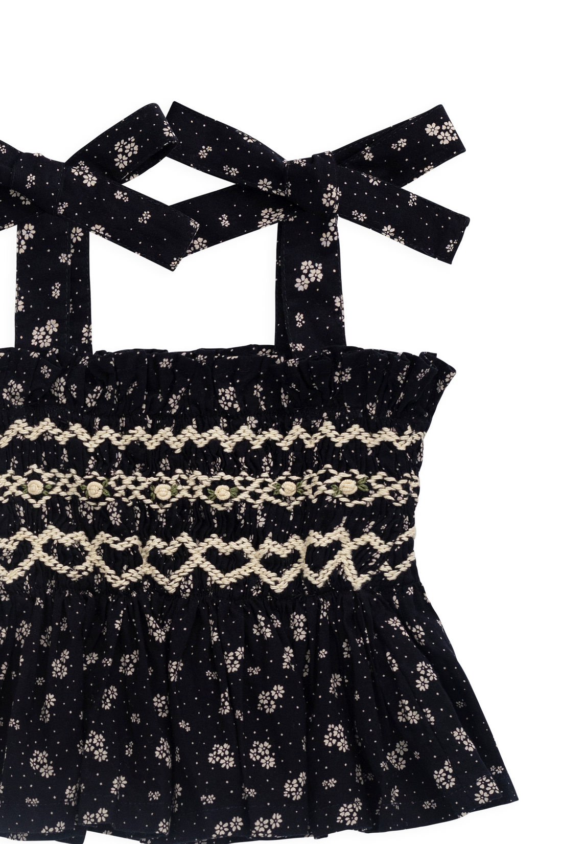 Organic Cotton Carine Top - Maisie Navy