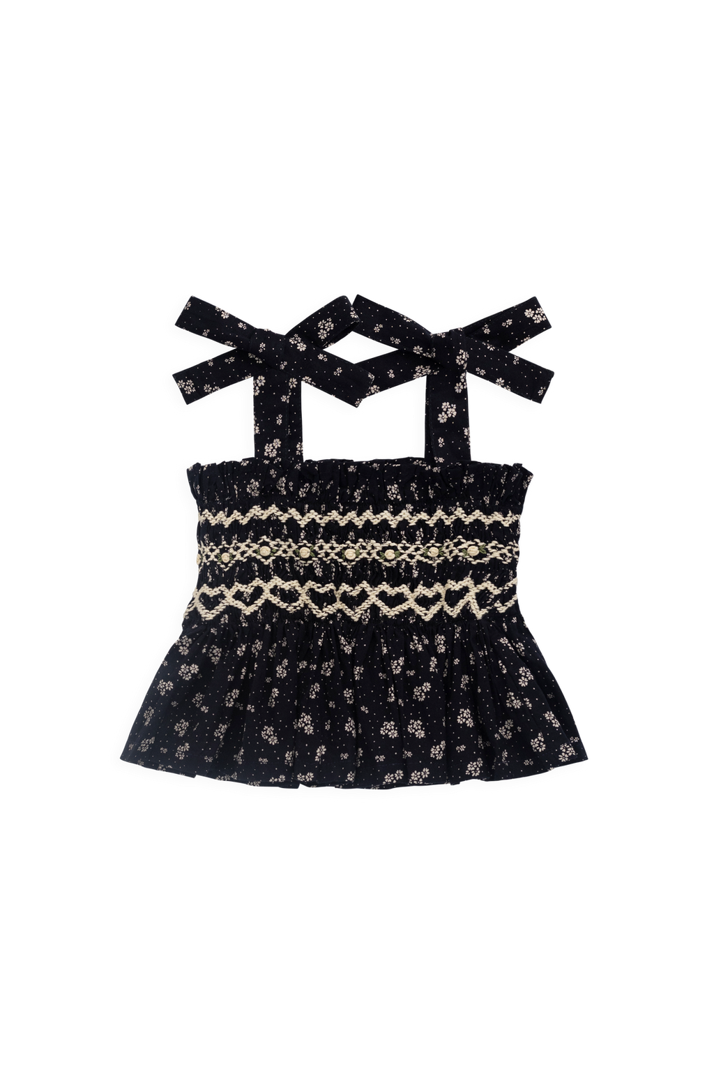 Organic Cotton Carine Top - Maisie Navy