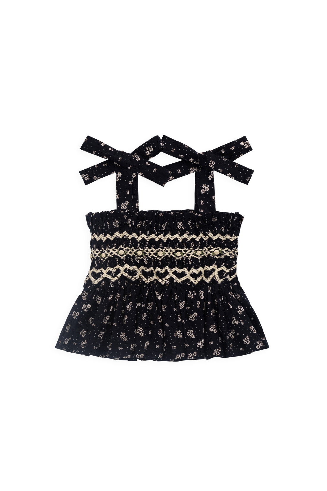 Organic Cotton Carine Top - Maisie Navy
