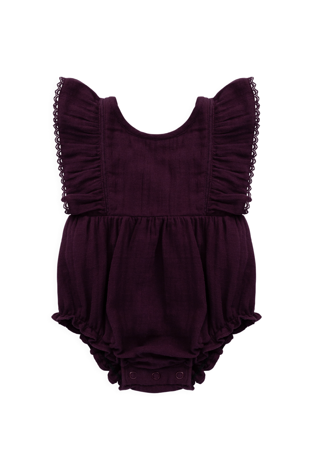 Organic Cotton Muslin Beatrice Playsuit - Fig