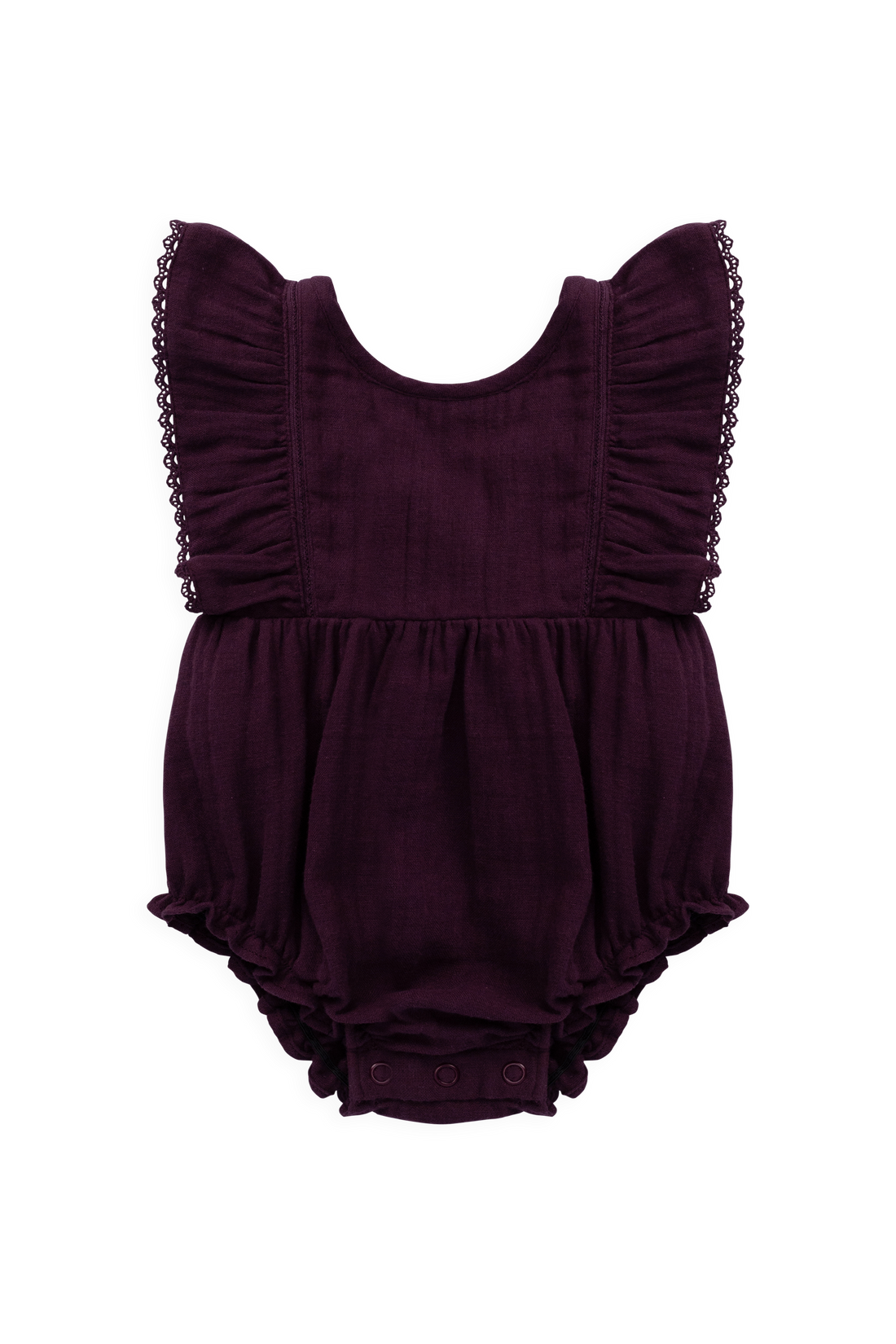 Organic Cotton Muslin Beatrice Playsuit - Fig
