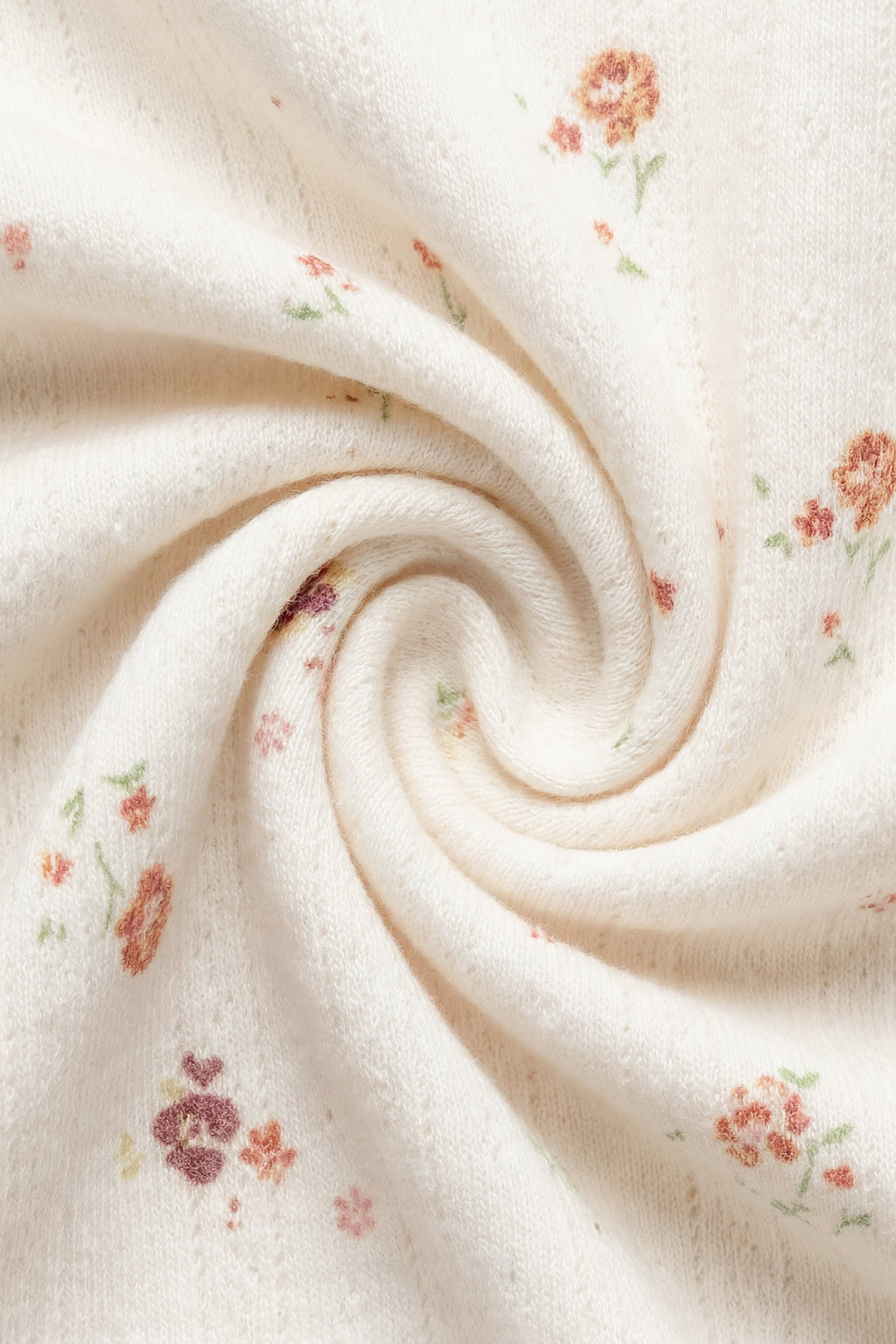 Organic Cotton Pointelle Carine Cardigan - Eloise Egret