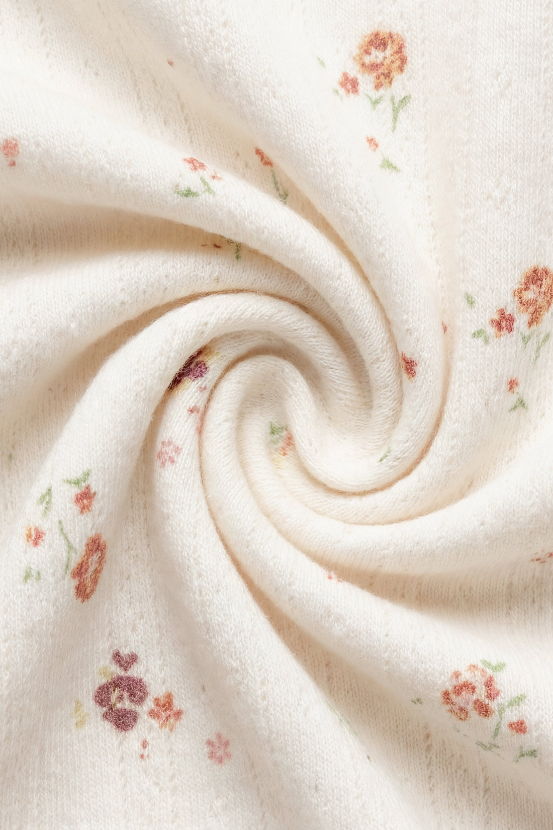 Organic Cotton Pointelle Carine Cardigan - Eloise Egret