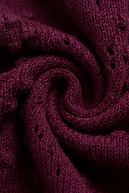 Josephine Knitted Cardigan - Mulberry Wood